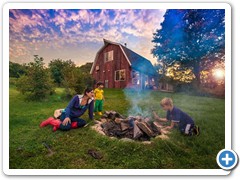 Little Barn Cabin - Campfire